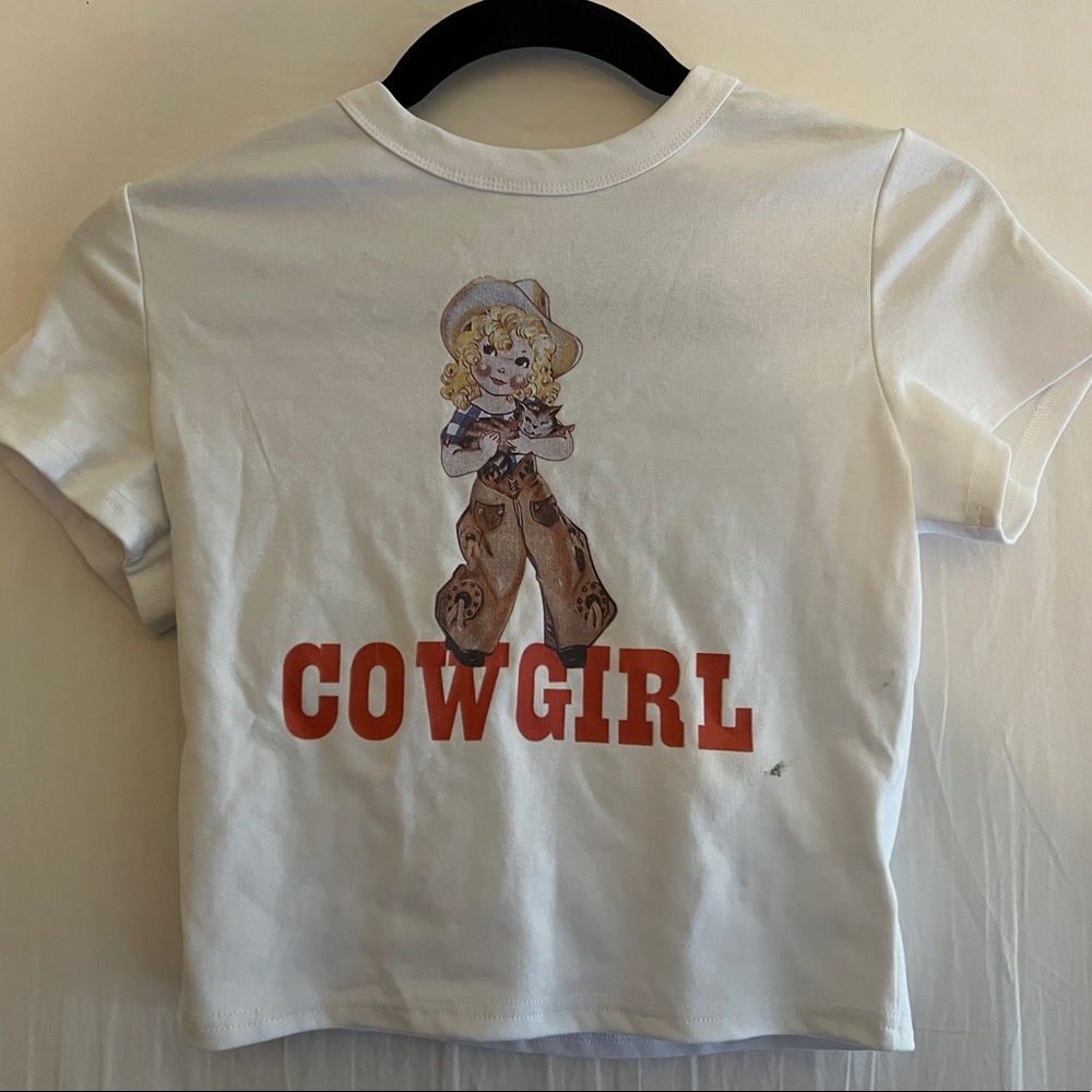 NEVER WORN white crop top